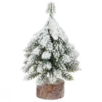 Artikel Winterdeko Tannenbaum in Grün Weiß Ø7cm H14cm 4St