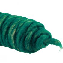 Artikel Wollkordel Grün Vintage Dochtfaden Naturwolle Jute 30m