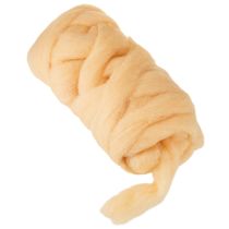 Artikel Wollband aus Wolle, Creme-Orange, 10 m, für Kranz- und Gesteckgestaltung