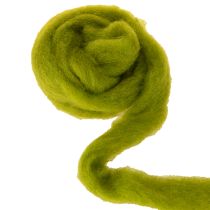 Artikel Filzwolle Grün 2m aus 100% Wolle für Dekorationen und Bastelprojekte