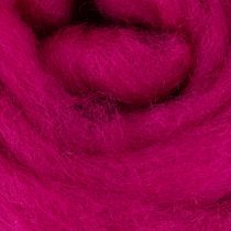 Artikel Filzwolle aus reiner Wolle 2 Meter Pink für dekorative Anwendungen und saisonale Arrangements