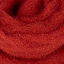 Artikel Filzwolle Rot 2m x 5cm – Dekowolle für Floristik und Bastelarbeiten