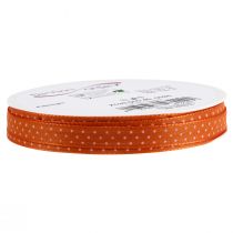 Artikel Geschenkband aus Polyester gepunktet Orange 10mm x 25m Dekoration