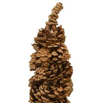 Artikel Zapfenbaum Tischdeko Natur 60 cm mit schwarzem Sockel