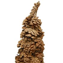 Artikel Zapfenbaum aus Kiefernzapfen 50 cm hoch Naturfarbe mit schwarzem Sockel