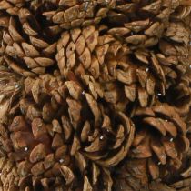 Artikel Zapfenbaum aus Kiefernzapfen 50 cm hoch Naturfarbe mit schwarzem Sockel