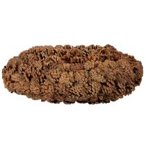 Artikel Runde Schale aus natürlichen Tannenzapfen 38 cm Ø, 14 cm hoch, braun