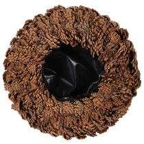 Artikel Runde Schale aus natürlichen Tannenzapfen 38 cm Ø, 14 cm hoch, braun