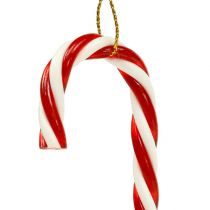 Artikel Zuckerstangen aus Kunststoff 12cm Rot-Weiss 5 Stück