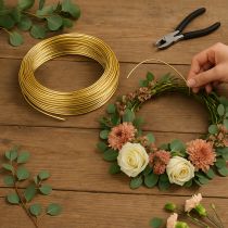 Artikel Aluminiumdraht Gold 2mm 60m Biegedraht für Bastel- und Dekorationsarbeiten