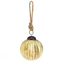 Artikel Weihnachtsbaumkugeln Glas Gold Ø7cm Set mit 6 Stück