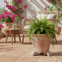 Artikel Blumentopf-Füsse aus Ton 7 cm umbrabraun 3 Stück