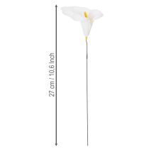 Artikel Künstliche Calla mittel am Draht weiss 37cm 50 Stück