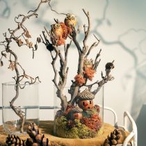 Artikel Charmante Keramik-Eulenfiguren im 3er-Set – Detailreiche Gestaltung in Braun und Creme, 10.5 cm – Perfekte Dekoration für Wohn- und Arbeitsräume