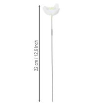 Artikel Künstliche Christrosen am Draht Weiss 32cm Ø6cm 50 Stk