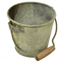 Artikel Deko-Eimer Set aus Metall Rostoptik Ø15/17.5/22cm mit Henkel für Innen und Aussen