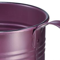 Artikel Deko-Giesskanne aus Metall Lila Ø13,5cm H12,5cm für Pflanzen und Accessoires