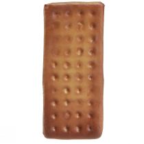 Artikel Deko Kekse aus Kunststoff, 24 Stück, 9×4 cm, braun, künstliche Lebensmitteldeko für Tisch und Schaufenster