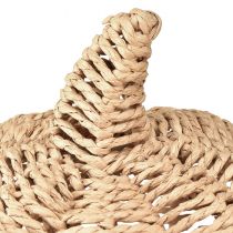 Artikel Deko Kürbis aus Bast Natur Ø25cm H25cm für Herbstdeko