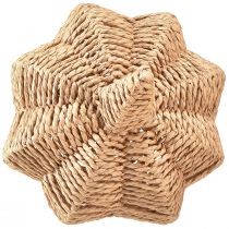 Artikel Deko Kürbis aus Bast Natur Ø25cm H25cm für Herbstdeko