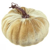 Artikel Deko-Kürbisse beflockt Polyester Ø18cm Gelb Beige Rotbraun 3er-Set