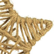 Artikel Deko-Sterne aus Jute Ø18 cm Natur 4er-Set zum Aufhängen