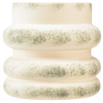 Artikel Deko Übertopf für Trockengestecke Creme Graugrün 16×16cm