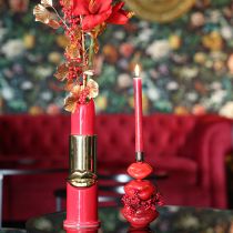 Artikel Deko-Vase Lippenstift-Design aus Keramik Rot und Gold 38 cm
