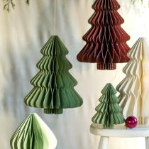 Artikel Dekohänger Papierbaum Weihnachten Mint Silber 40cm 2er Set