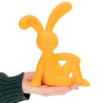 Artikel Osterdekoration Hasenfigur aus Kunststoff 20 cm Gelb 2er-Set