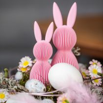 Artikel Dekohasen Kunststoff 13cm Rosa 3er-Set für Frühlings- und Osterdekoration