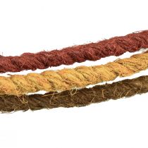 Artikel Dekoring aus Jute 30 cm in Gelb, Ocker und Braun – Set aus 3 Stück