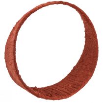 Artikel Dekorative Juteringe Ø30 cm in Gelb, Ocker und Braun – Set mit 3 Stück