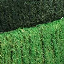 Artikel Dekoring Jute-Ringe Grün/Dunkelgrün Ø30cm, 4cm Breite, 2 Stück