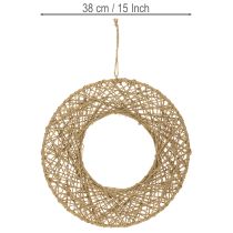 Artikel Dekoringe aus Jute Natur Ø38cm 2er-Set für Wand- und Fensterdeko