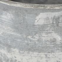 Artikel Dekoschalen-Set Metall Oval Grau 3 Grössen für Gestecke und Dekoration