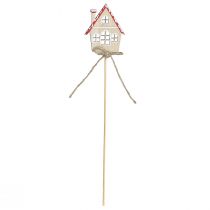 Artikel Dekostecker Weihnachten Deko Häuser Holz 4,5x5cm 12 St