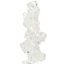 Artikel Eiszapfen Baumschmuck Kunststoff 17,5 cm Silber Glitzer 4 Stück