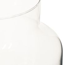 Artikel Glasvase rund 20 cm hoch Ø 17 cm 100 Prozent Recyclingglas klar