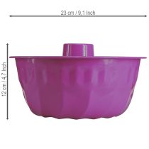 Artikel Gugelhupfform aus Metall, Ø 23 cm, H 12 cm, Lila, für dekorative Anwendungen