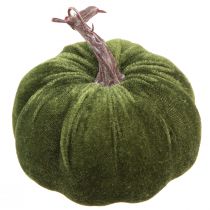 Artikel Samt-Deko-Kürbisse Ø13cm, 3 Stück, Hellgrün/Grün/Dunkelgrün