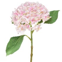 Artikel Hortensie künstlich Hellrosa Kunstblume Rosa Ø15,5cm 45cm
