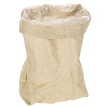 Artikel Jutetasche Geschenkbeutel mit Kunststofffolie 28×10×40cm Naturfarben