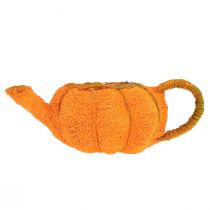 Artikel Kanne aus Sisal zur Bepflanzung Kürbis-Optik Orange/Gelbgrün Ø13cm