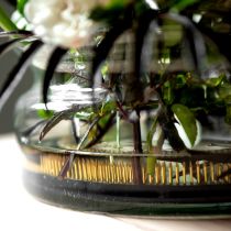 Artikel Kenzan Blumensteckhilfe Ring aus Metall mit Messingnadeln, Ø 20 cm, mit Kunststoffschutz, für florale Arrangements