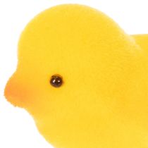 Artikel Beflockte Osterküken Kunststoff Gelb Orange 4,5 cm 18 Stück Dekofigur