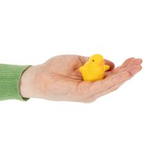 Artikel Beflockte Osterküken Kunststoff Gelb Orange 4,5 cm 18 Stück Dekofigur