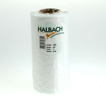 Artikel Kranzband Weiß, 200mm Breite, 25m Rolle, Trauerband, Schleifenband, Dekoband für Trauerfloristik und Anlässe