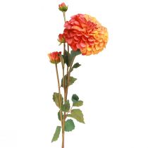 Artikel Künstliche Dahlien Deko Blumen Orange Rot Ø10 L80cm 2St