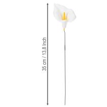 Artikel Kunstblume Calla Weiss mit Gelbem Stempel 35 cm im 10er-Set